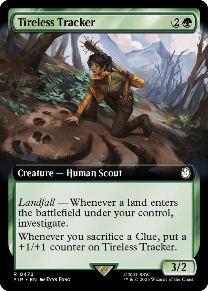Tireless Tracker (Extended Art) [Fallout] - MTG Single