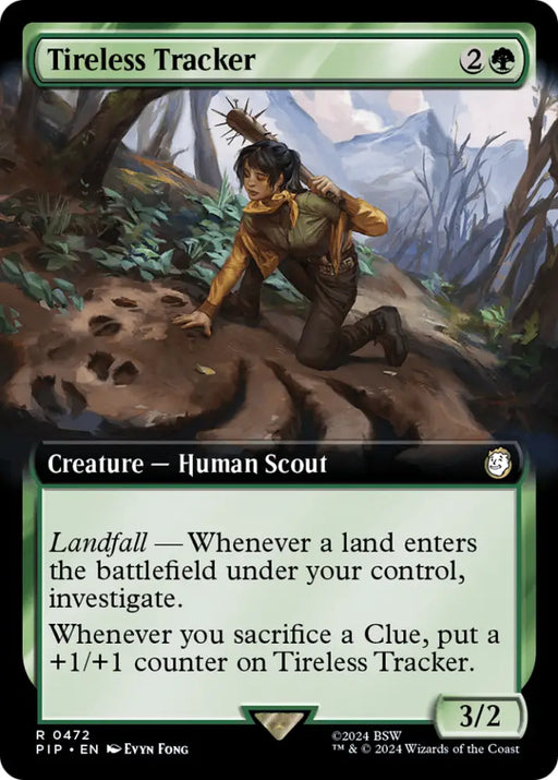 Tireless Tracker (Extended Art) [Fallout] - MTG Single