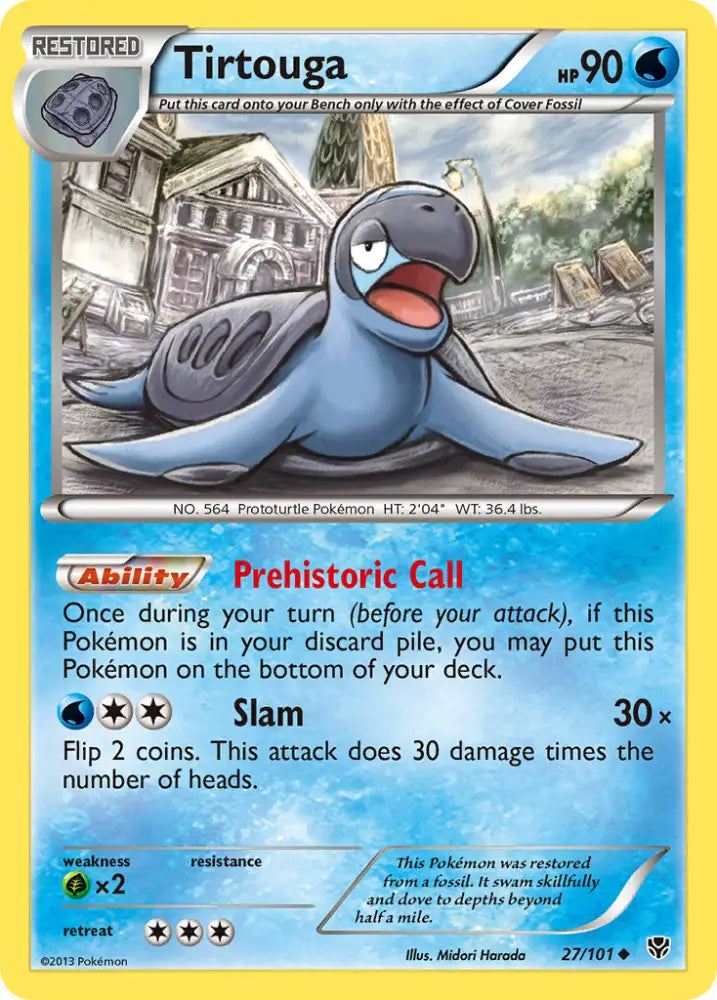 Tirtouga (27/101) [Black & White: Plasma Blast] - Pokemon Single