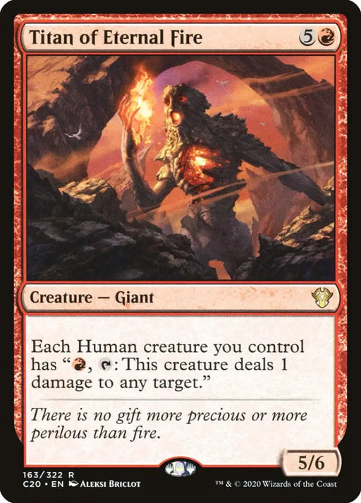 Titan of Eternal Fire [Commander 2020] - MTG Single