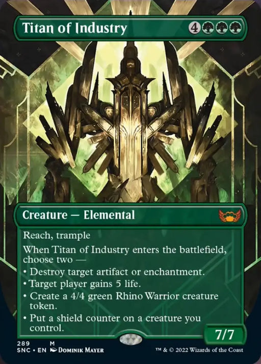 Titan of Industry (Borderless Alternate Art) [Streets of New Capenna] - MTG Single