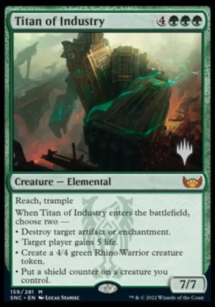 Titan of Industry (Promo Pack) [Streets of New Capenna Promos] - MTG Single