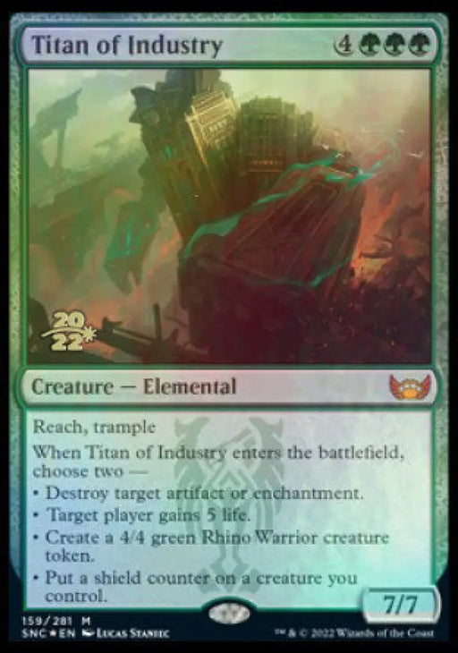 Titan of Industry [Streets of New Capenna Prerelease Promos] - MTG Single