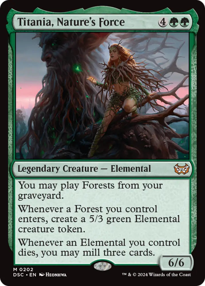 Titania Nature’s Force [Duskmourn: House of Horror Commander] - MTG Single