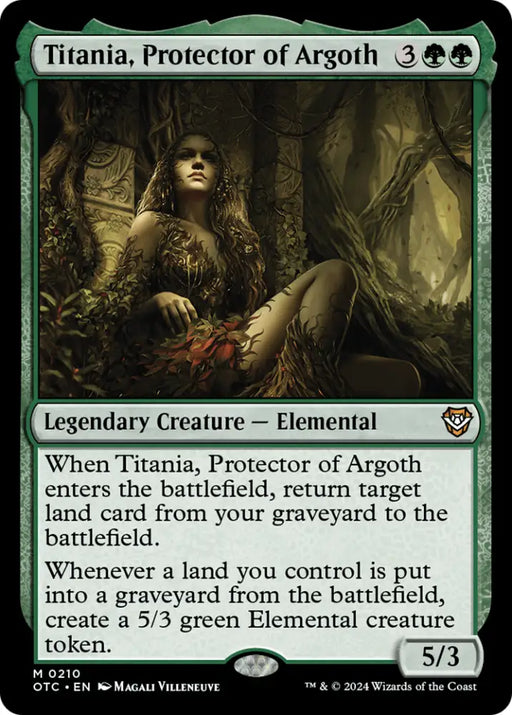 Titania Protector of Argoth [Outlaws of Thunder Junction Commander] - MTG Single