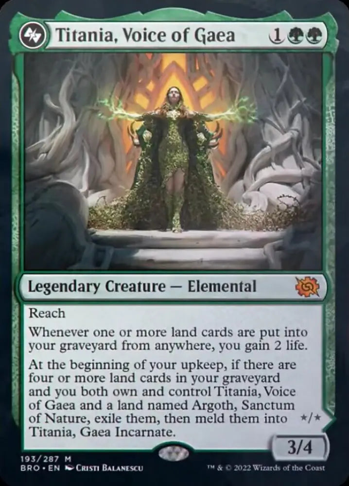 Titania Voice of Gaea [The Brothers’ War] - MTG Single
