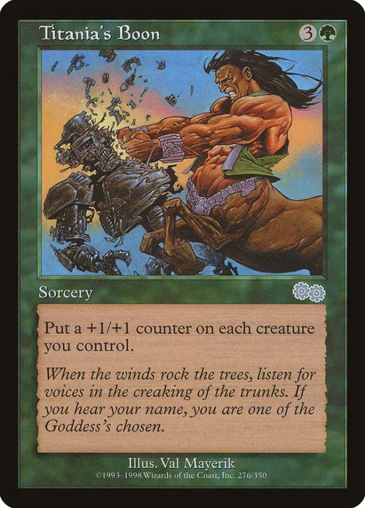 Titania’s Boon [Urza’s Saga] - MTG Single