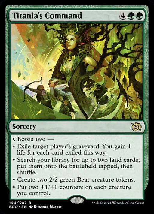 Titania’s Command [The Brothers’ War] - MTG Single
