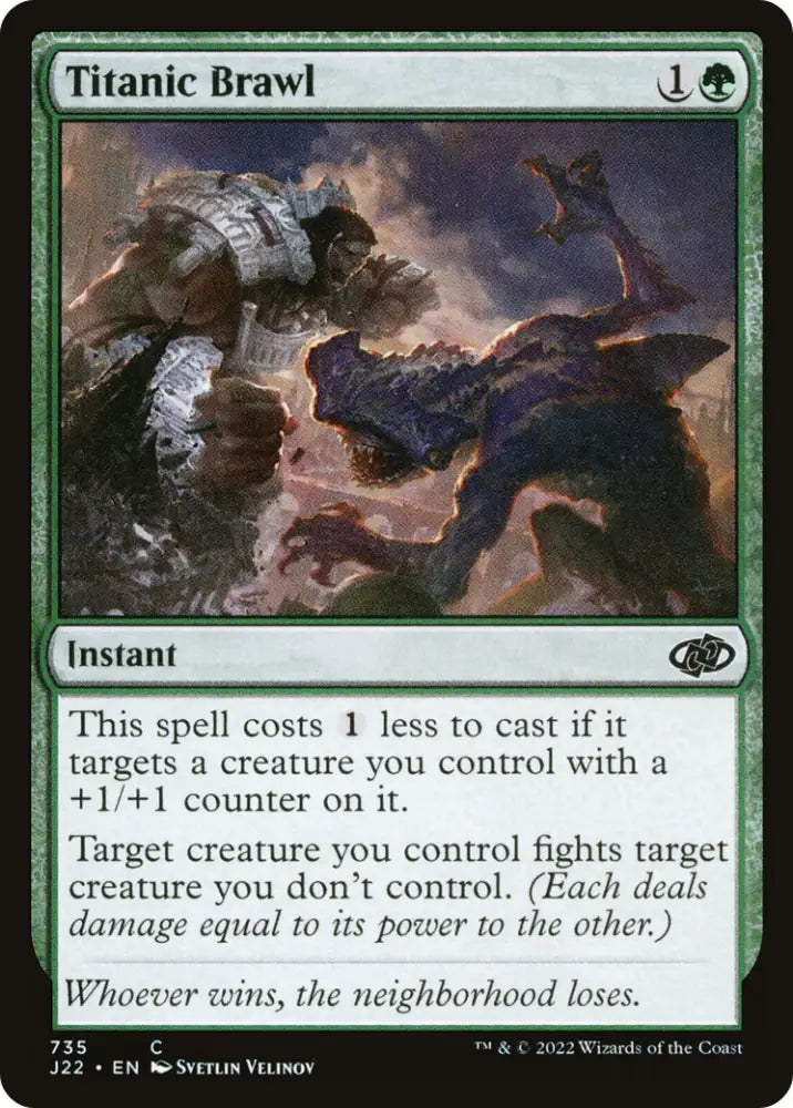Titanic Brawl [Jumpstart 2022] - MTG Single