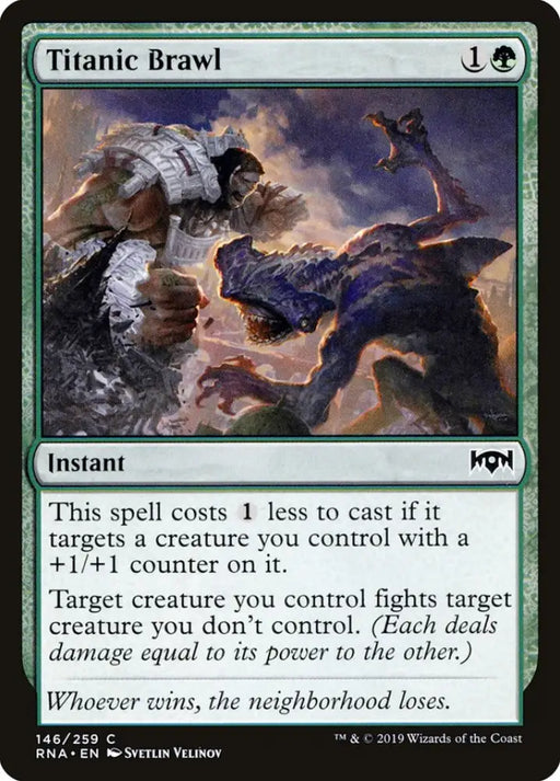 Titanic Brawl [Ravnica Allegiance] - MTG Single