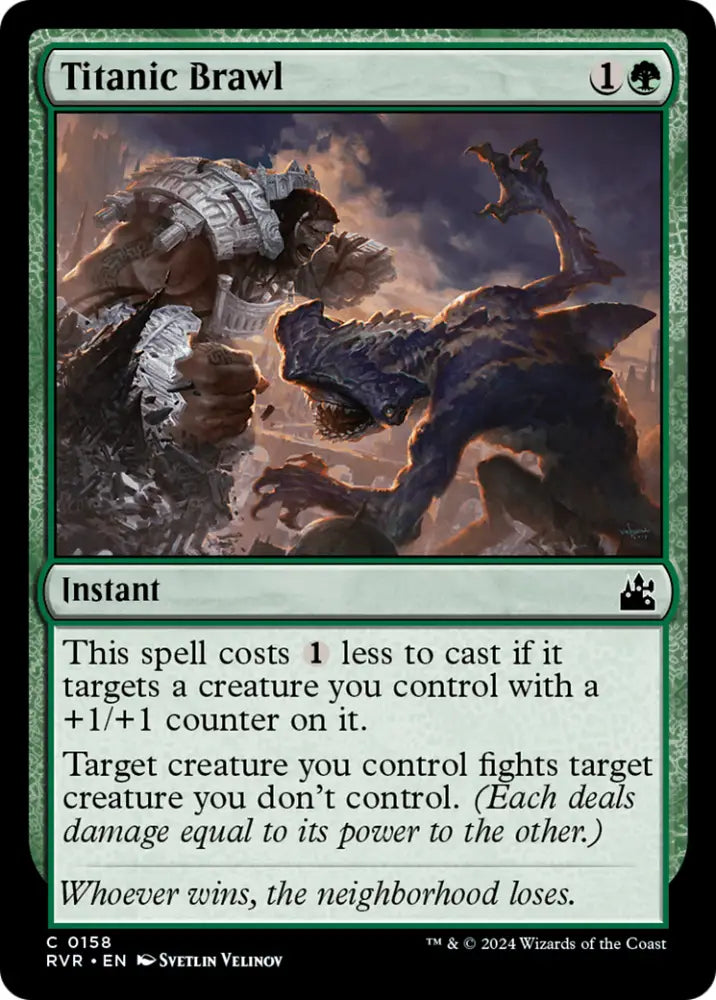 Titanic Brawl [Ravnica Remastered] - MTG Single