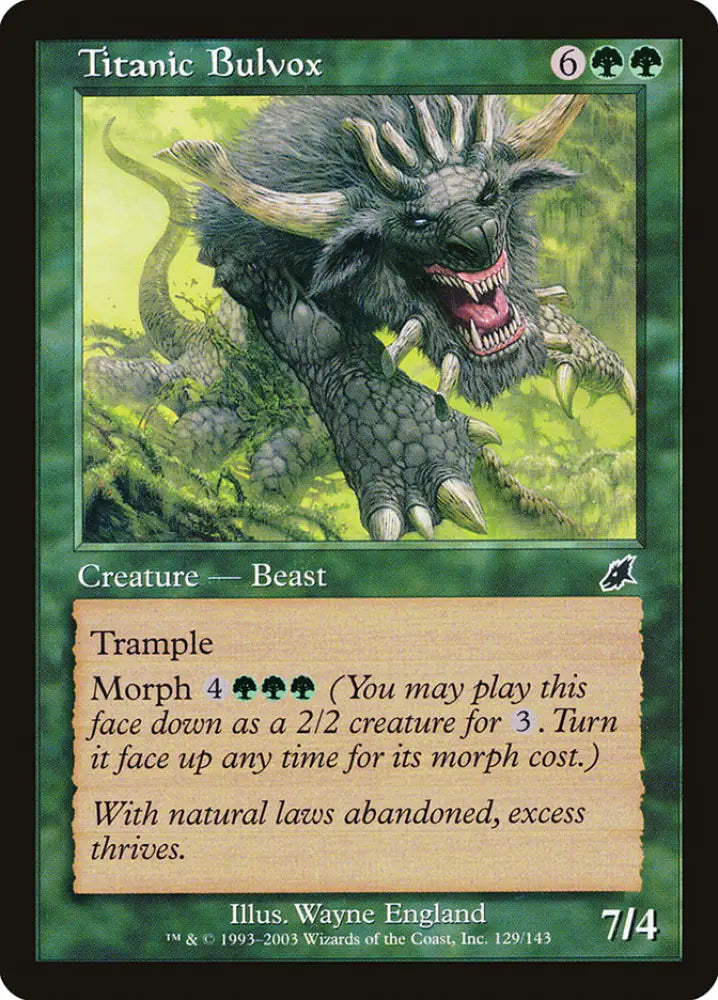 Titanic Bulvox [Scourge] - MTG Single