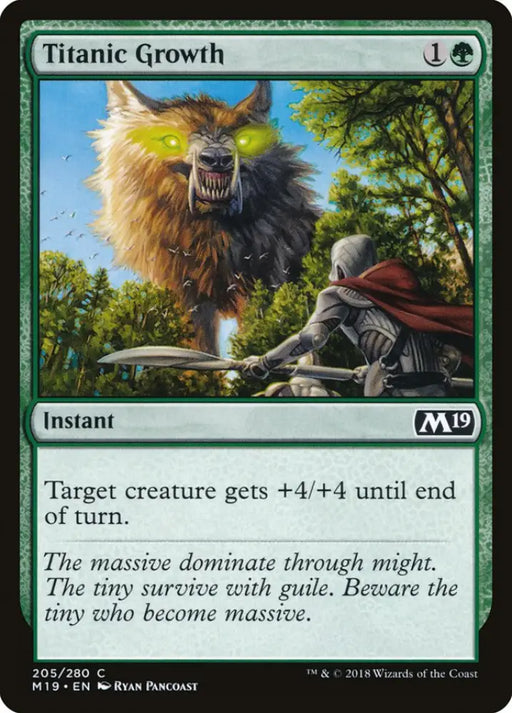 Titanic Growth [Core Set 2019] - MTG Single