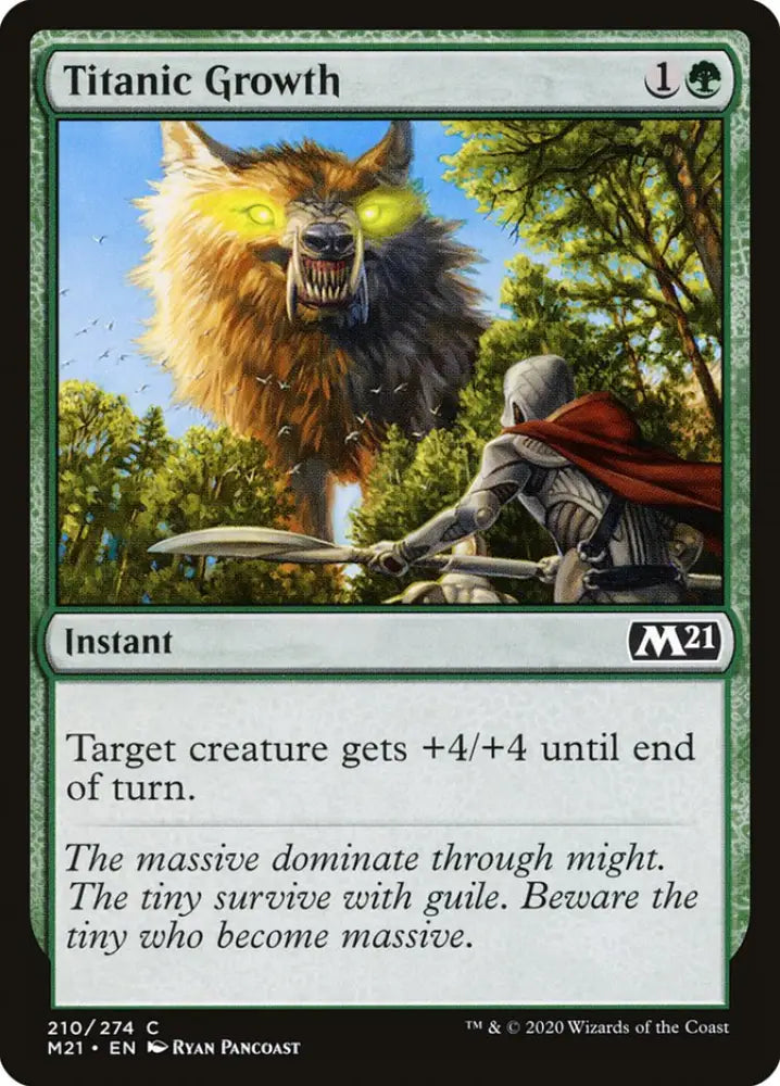 Titanic Growth [Core Set 2021] - MTG Single