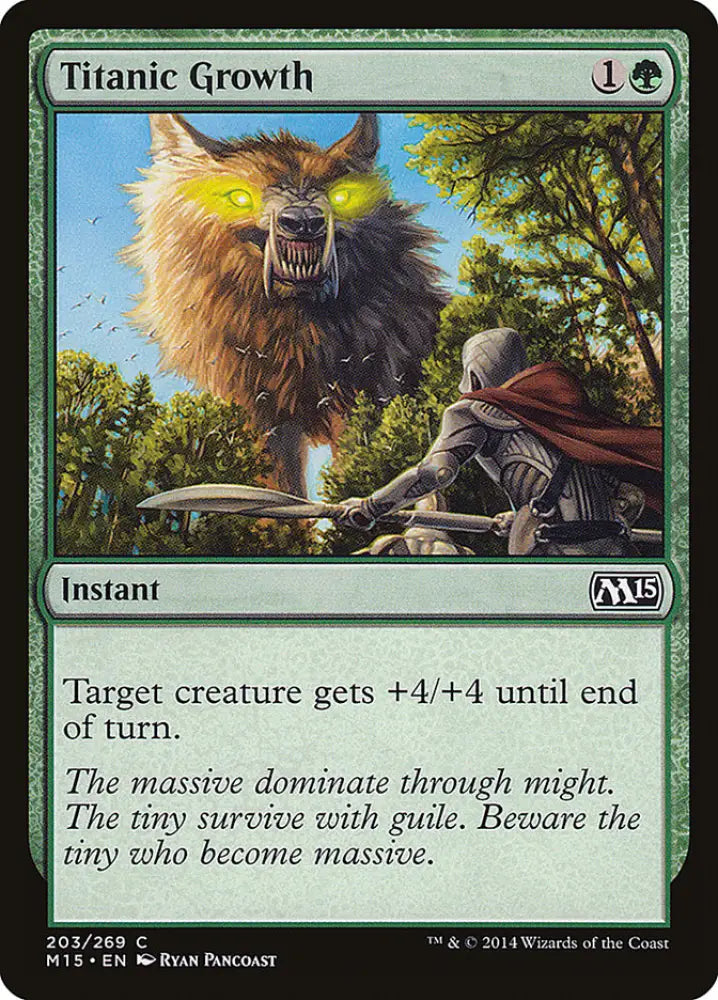 Titanic Growth [Magic 2015] - MTG Single
