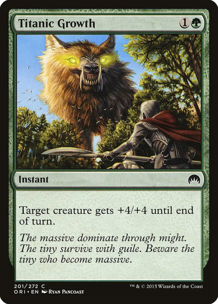 Titanic Growth [Magic Origins] - MTG Single