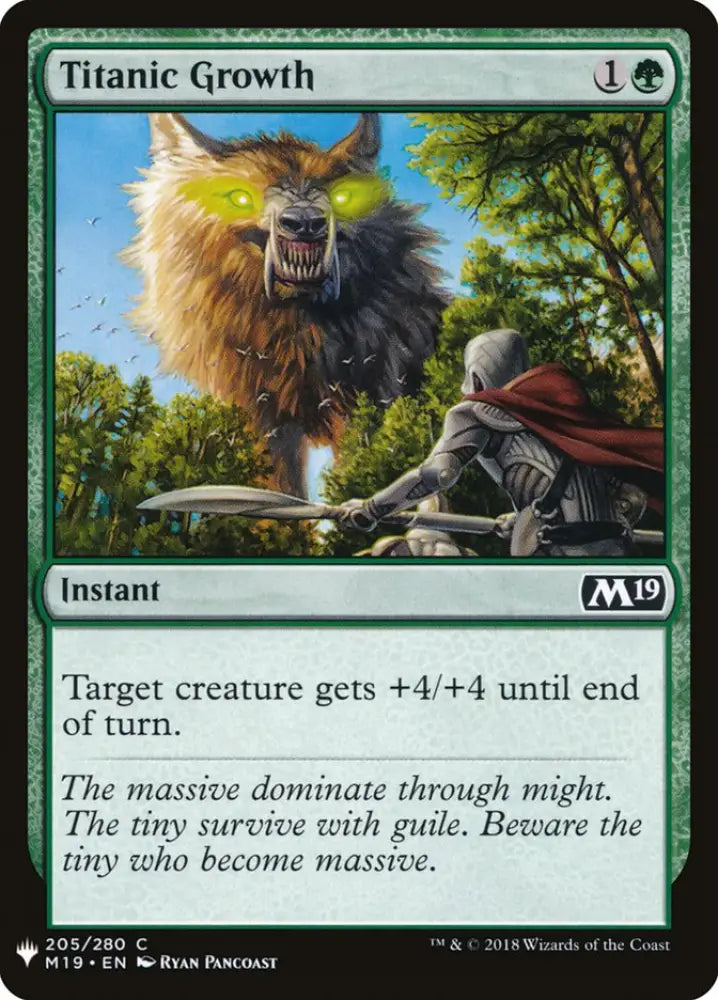 Titanic Growth [Mystery Booster] - MTG Single
