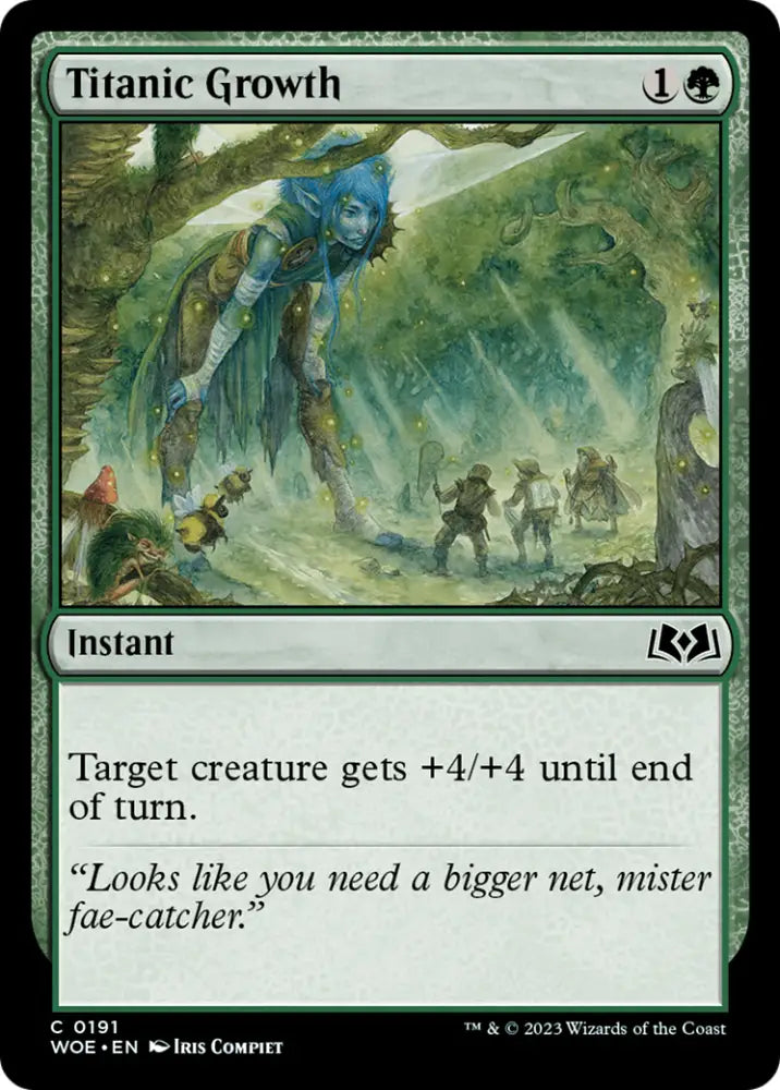 Titanic Growth [Wilds of Eldraine] - MTG Single