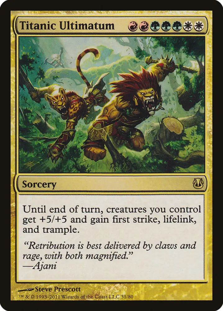 Titanic Ultimatum [Duel Decks: Ajani vs. Nicol Bolas] - MTG Single