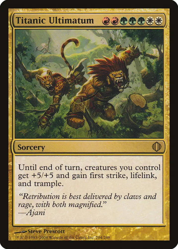Titanic Ultimatum [Shards of Alara] - MTG Single