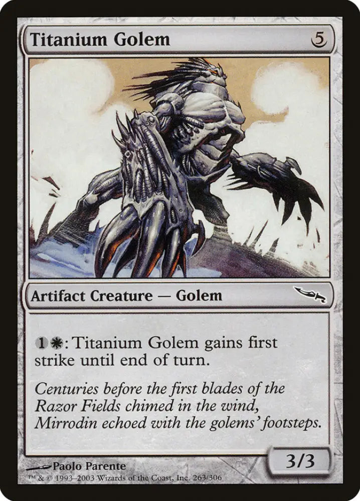 Titanium Golem [Mirrodin] - MTG Single