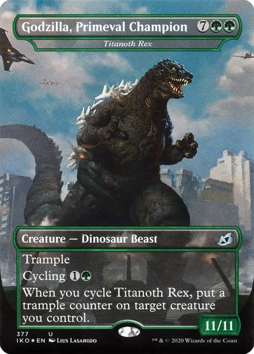Titanoth Rex - Godzilla Primeval Champion (Godzilla Series) [Ikoria: Lair of Behemoths] - MTG Single