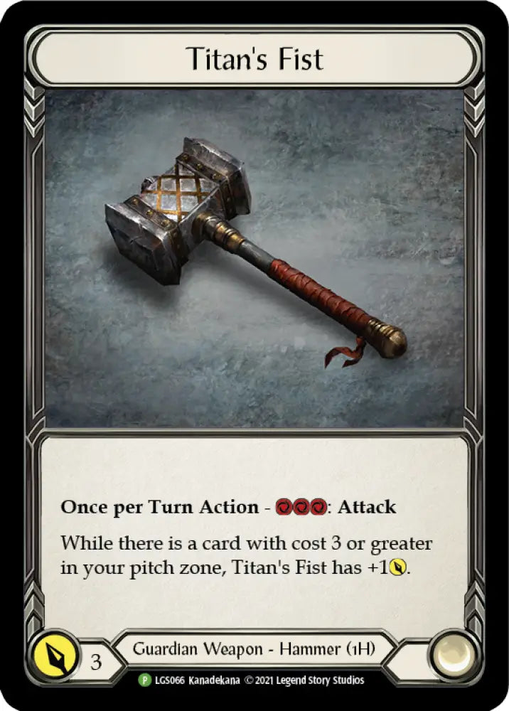 Titan’s Fist [LGS066] (Promo) Cold Foil - Flesh And Blood Single