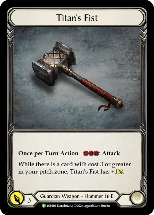 Titan’s Fist [LGS066] (Promo) Cold Foil - Flesh And Blood Single