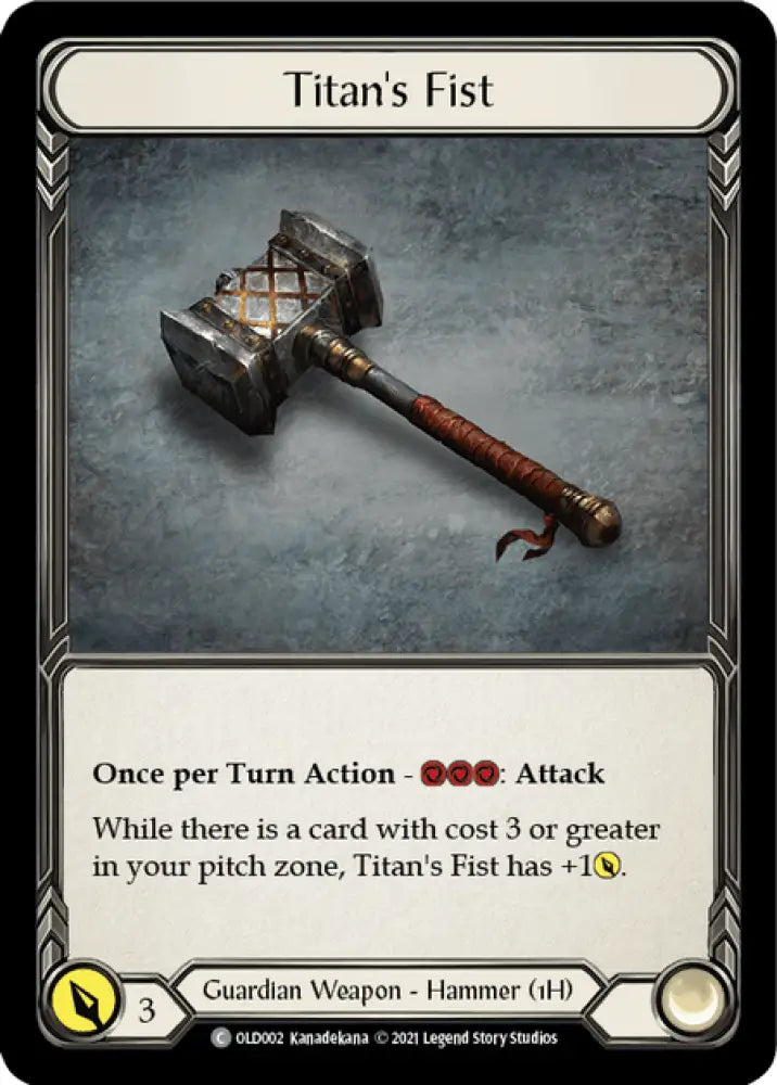 Titan’s Fist [Tales of Aria Blitz Deck] 1st Edition Normal - Flesh And Blood Single