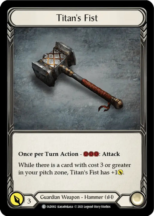 Titan’s Fist [Tales of Aria Blitz Deck] 1st Edition Normal - Flesh And Blood Single