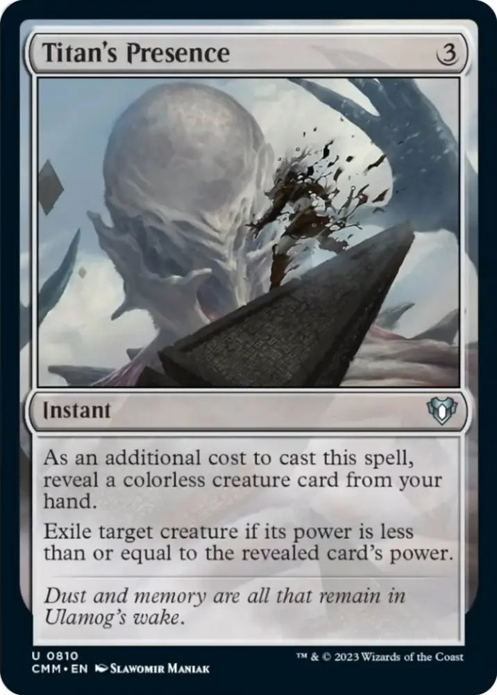 Titan’s Presence [Commander Masters] - MTG Single