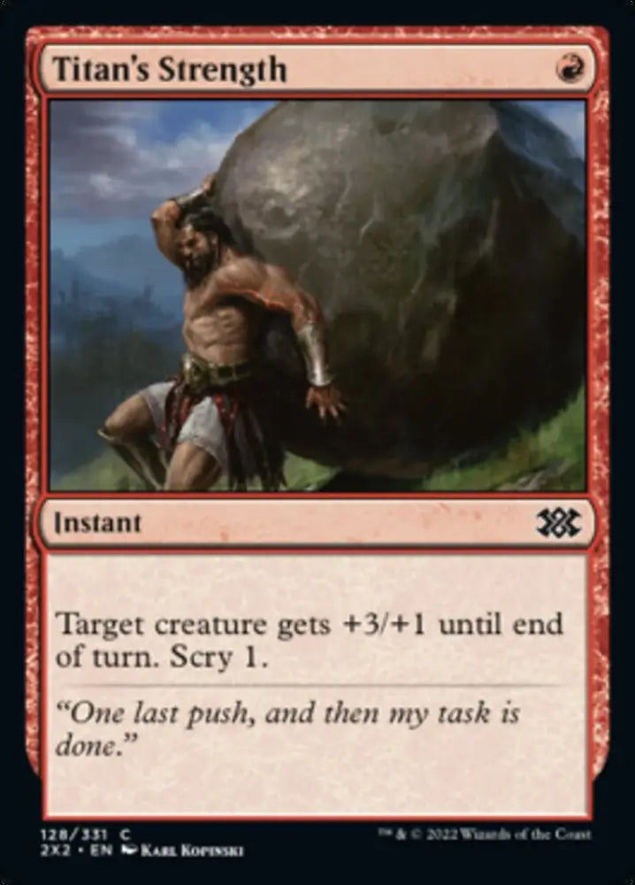 Titan’s Strength [Double Masters 2022] - MTG Single