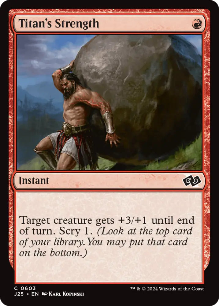 Titan’s Strength [Foundations Jumpstart] - MTG Single