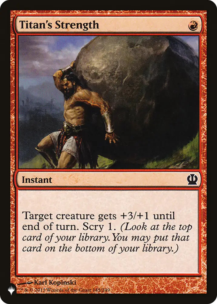 Titan’s Strength [The List] - MTG Single