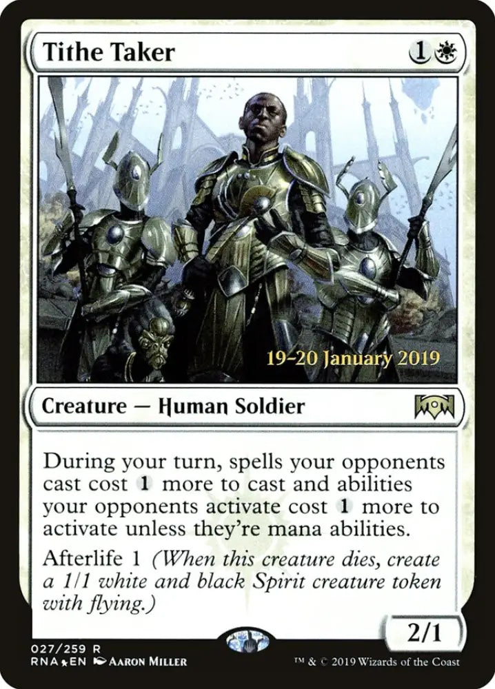 Tithe Taker [Ravnica Allegiance Prerelease Promos] - MTG Single