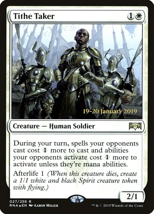 Tithe Taker [Ravnica Allegiance Prerelease Promos] - MTG Single