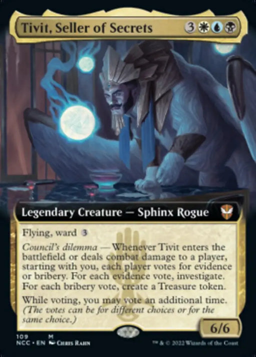 Tivit Seller of Secrets (Extended Art) [Streets of New Capenna Commander] - MTG Single