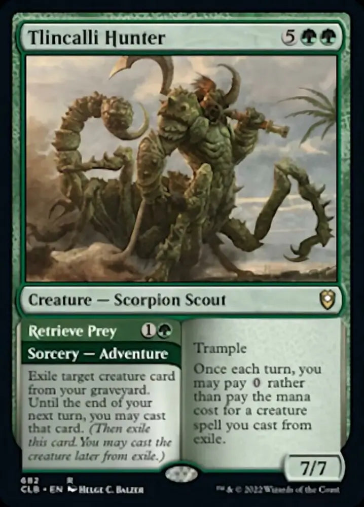Tlincalli Hunter // Retrieve Prey [Commander Legends: Battle for Baldur’s Gate] - MTG Single