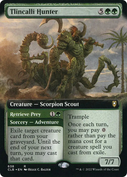 Tlincalli Hunter // Retrieve Prey (Extended Art) [Commander Legends: Battle for Baldur’s Gate] - MTG Single