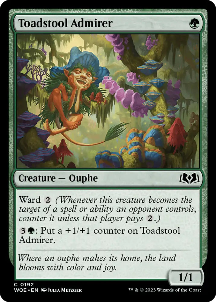 Toadstool Admirer [Wilds of Eldraine] - MTG Single