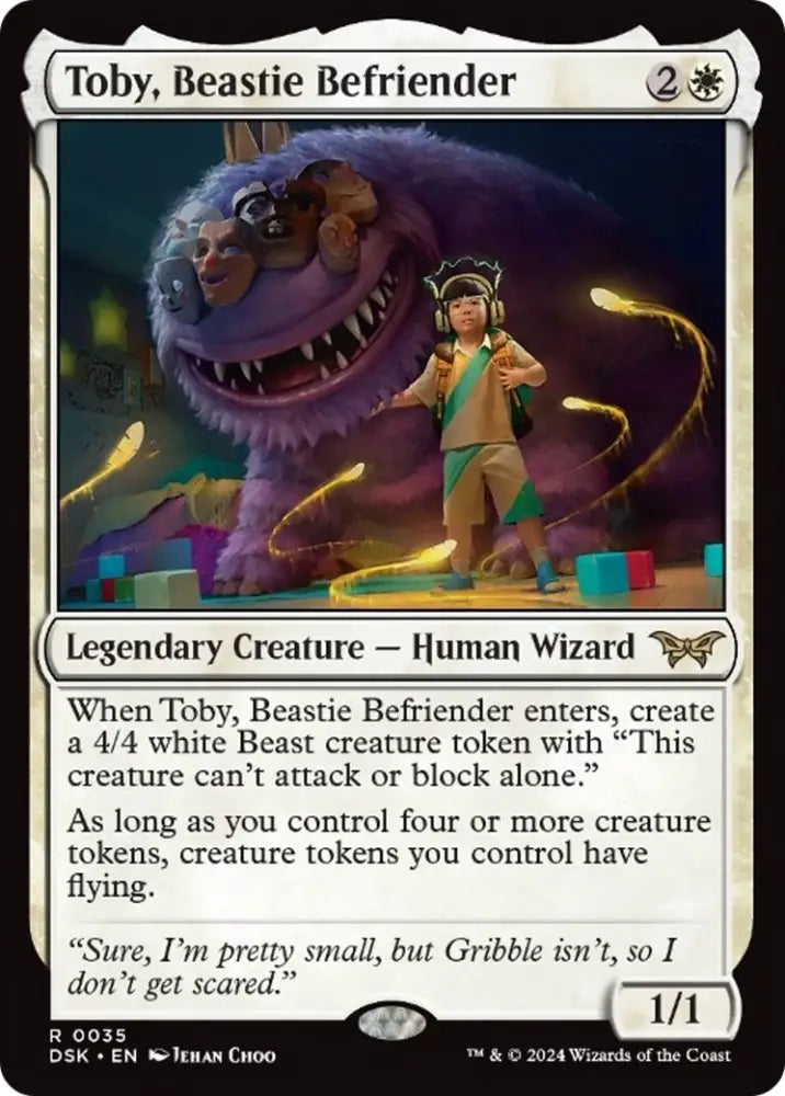 Toby Beastie Befriender [Duskmourn: House of Horror] - MTG Single