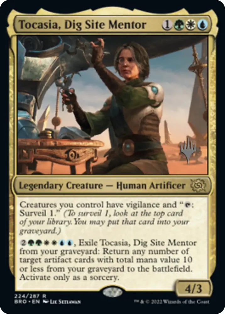 Tocasia Dig Site Mentor (Promo Pack) [The Brothers’ War Promos] - MTG Single