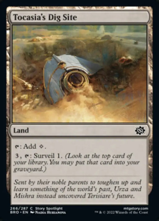 Tocasia’s Dig Site [The Brothers’ War] - MTG Single