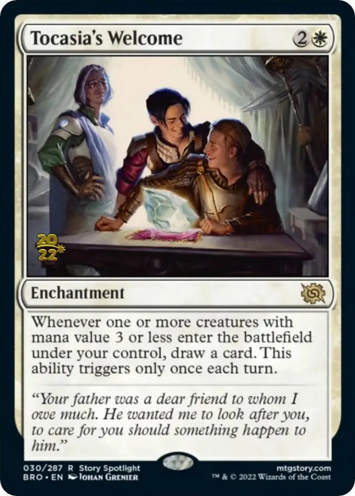 Tocasia’s Welcome [The Brothers’ War Prerelease Promos] - MTG Single