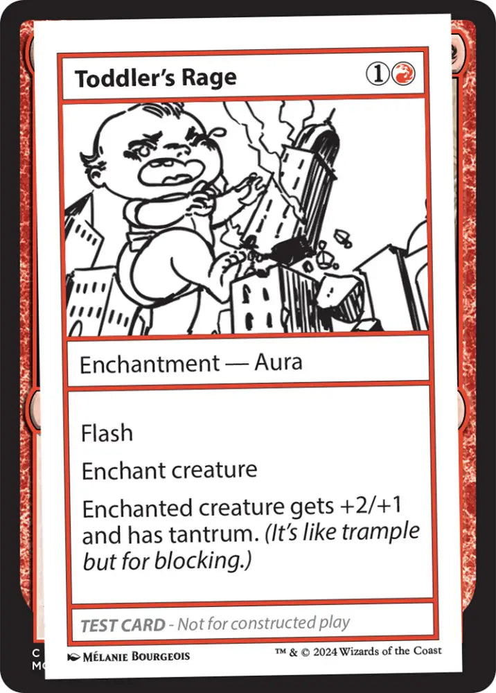 Toddler’s Rage [Mystery Booster 2 Playtest Cards] - MTG Single