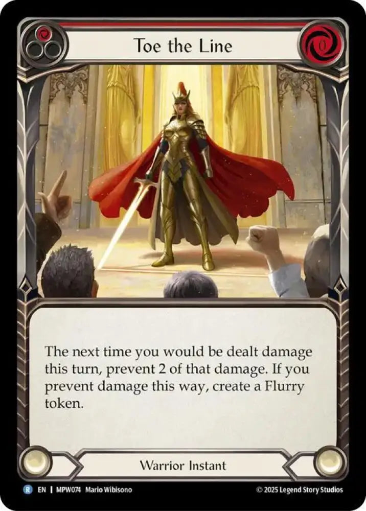 Toe the Line (Red) (MPW074) [Mastery Pack Warrior]