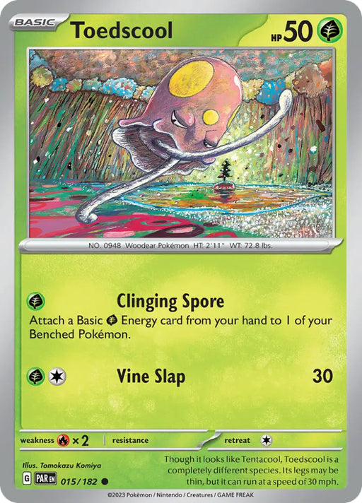Toedscool (015/182) [Scarlet & Violet: Paradox Rift] - Pokemon Single