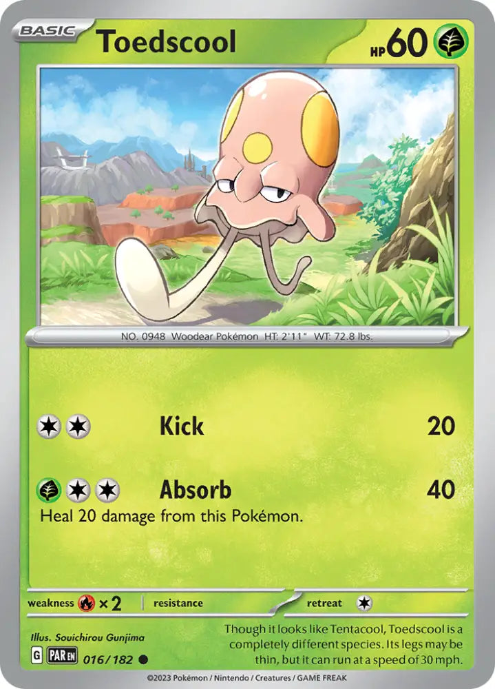 Toedscool (016/182) [Scarlet & Violet: Paradox Rift] - Pokemon Single