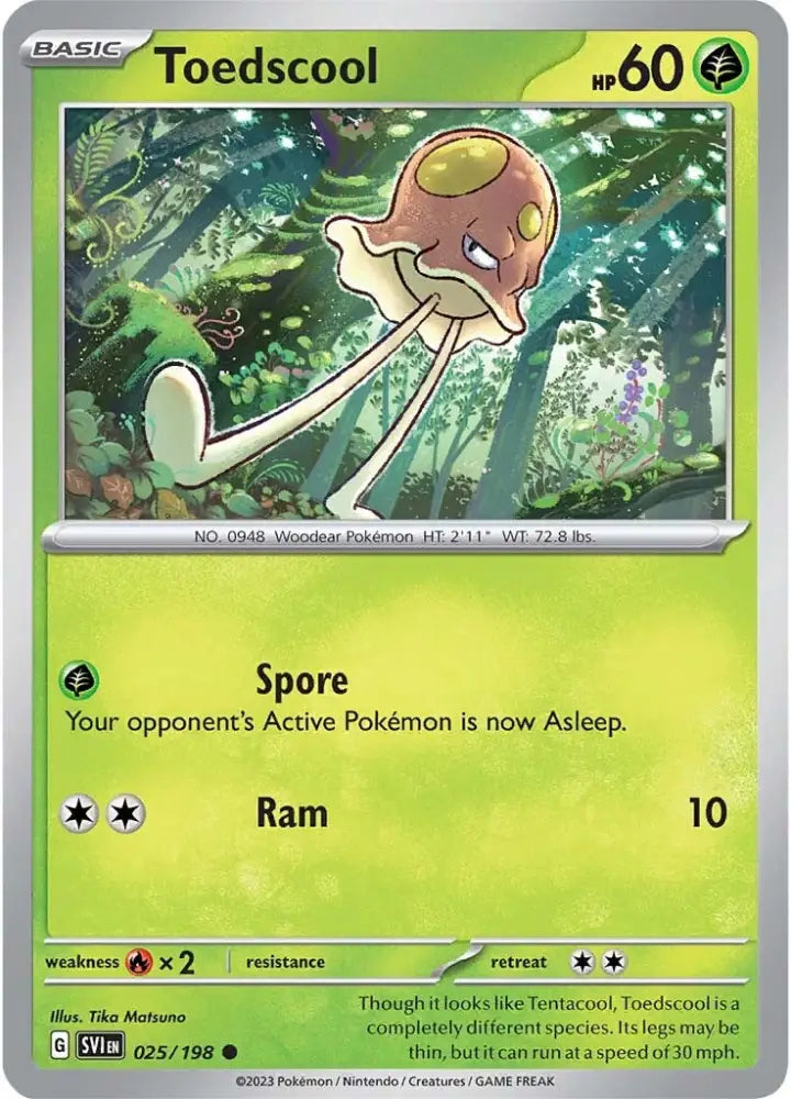 Toedscool (025/198) [Scarlet & Violet: Base Set] - Pokemon Single