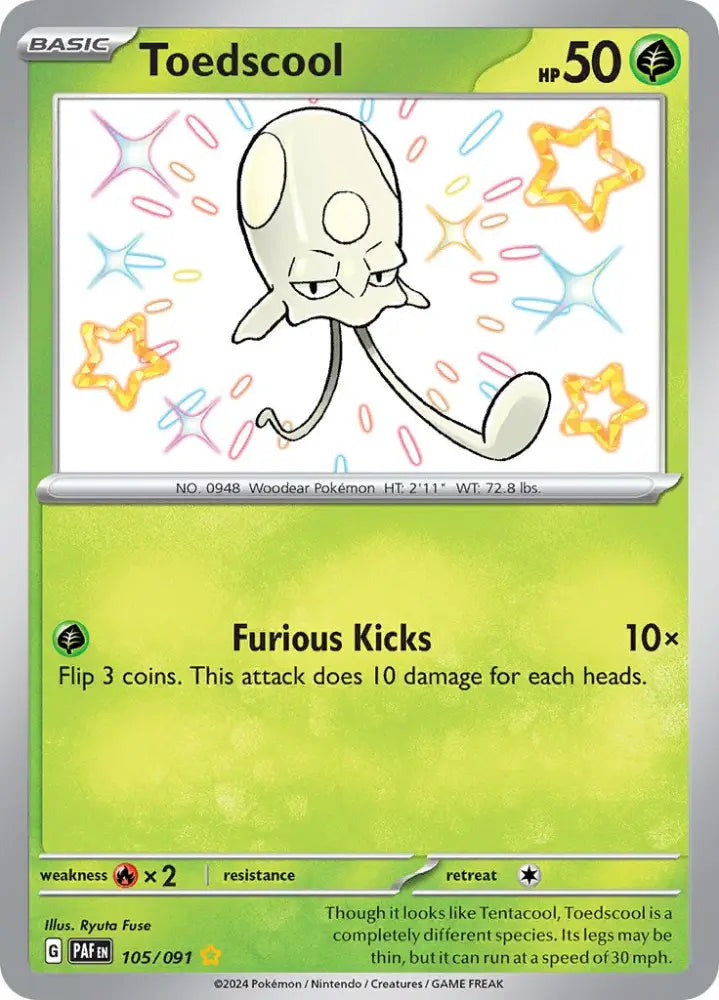 Toedscool (105/091) [Scarlet & Violet: Paldean Fates] - Pokemon Single